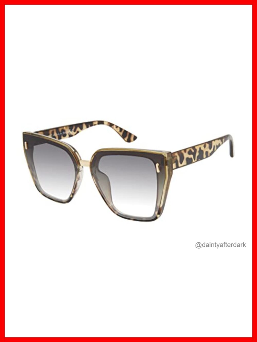 TAHARI Cat Eye Oversized Sunglasses 100% UV400 Protection